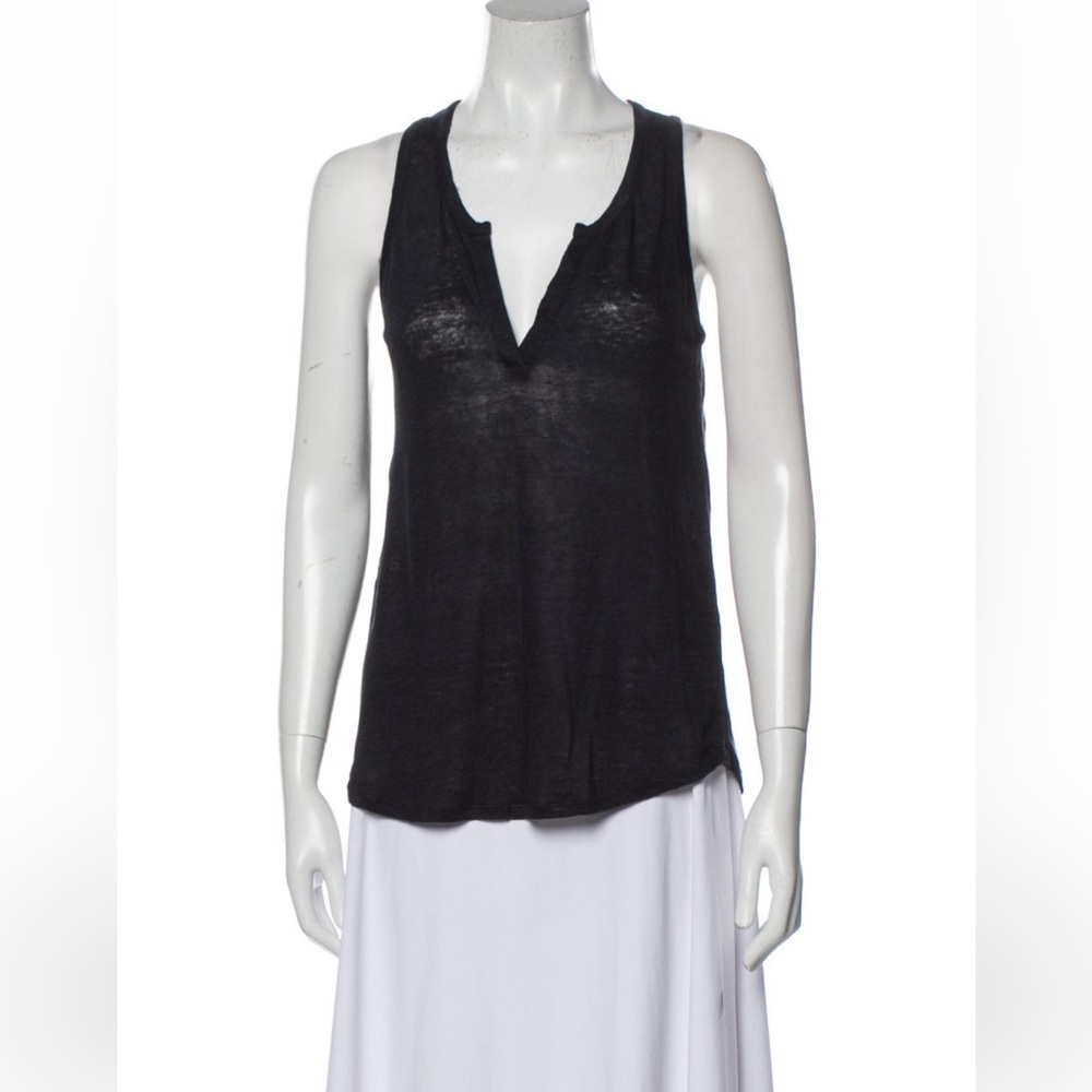 Vince Sleeveless Linen Top
